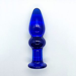 Blue fairy - glass anal plug